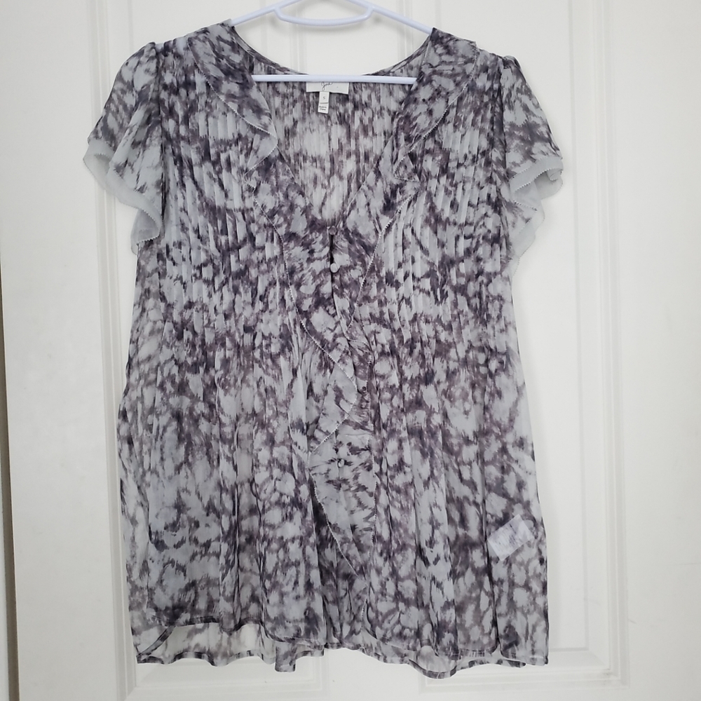 Joie 100% Silk Pleated Blouse S